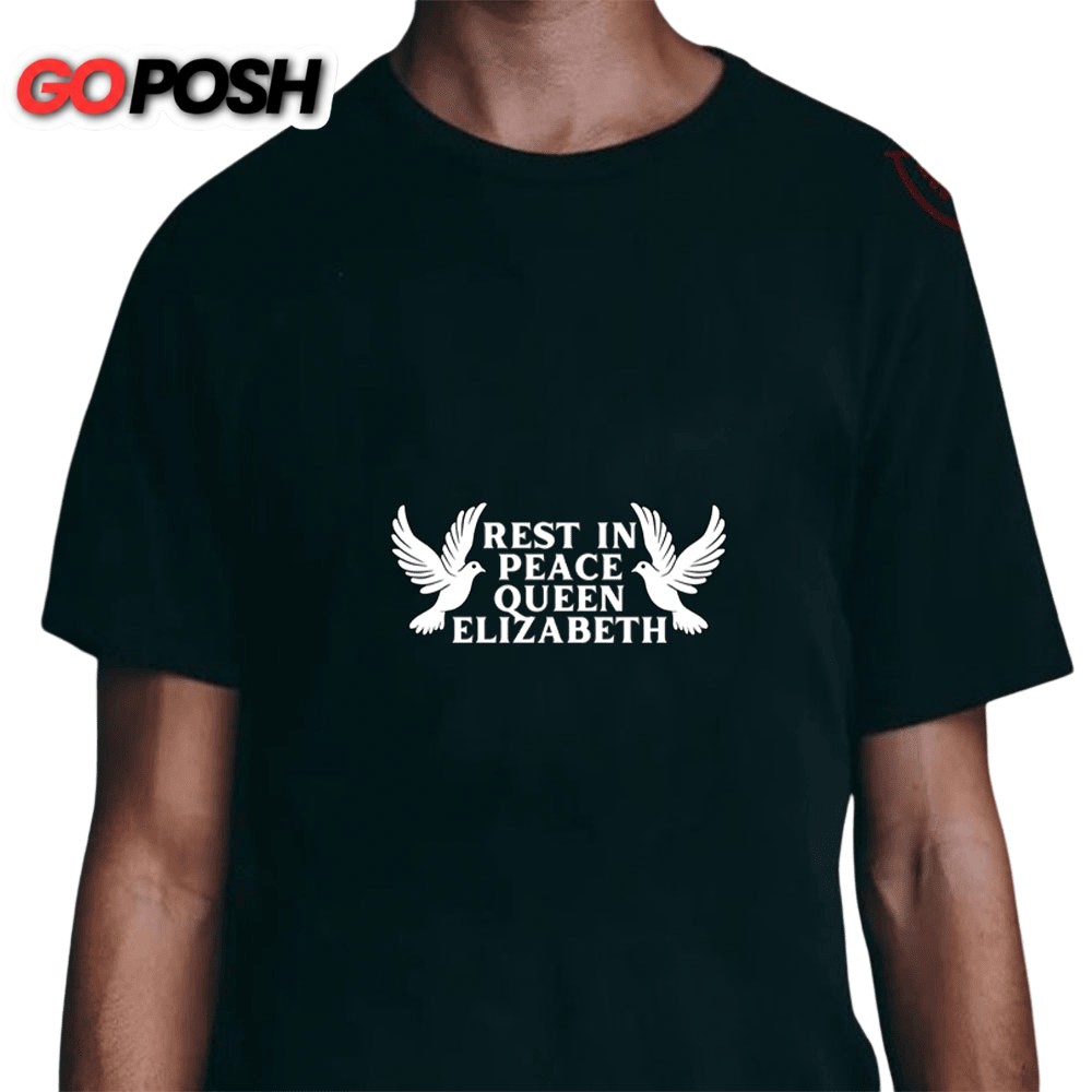 RIP Queen Elizabeth II 1926-2025 With Doves Unisex T-Shirt