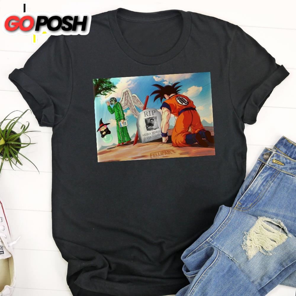 Rip Rest In Peace Akira Toriyama Black T-Shirt