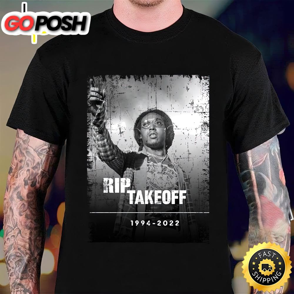 Rip Takeoff 1994-2025 The Migos Takeoff Quavo Offset Rap Vintage T-shirt