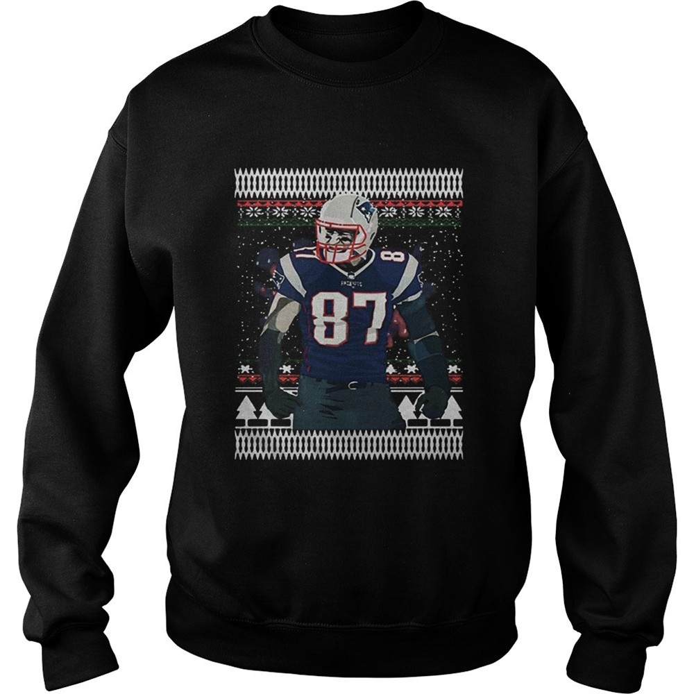 Rob Gronkowski 87 New England Patriots Ugly Christmas shirt