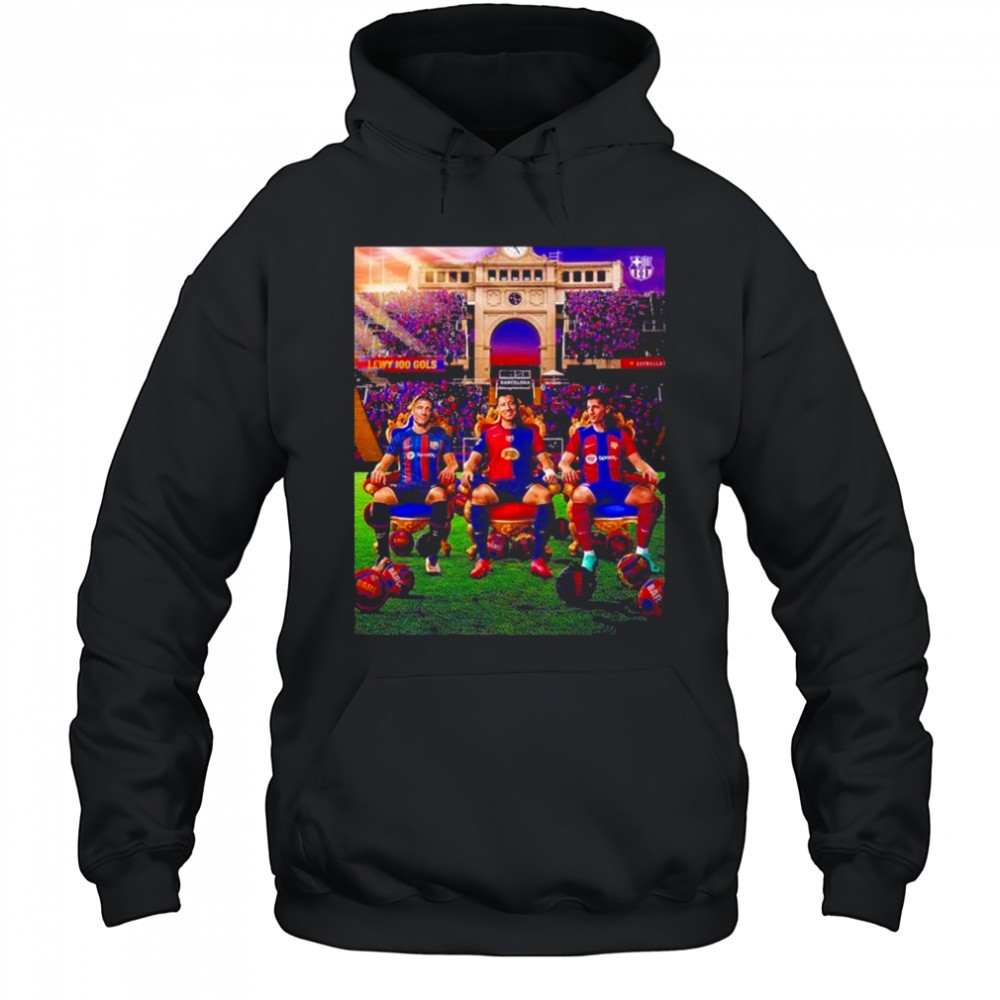 Robert Lewandowski From Barcelona A Century Of Barcelona Goals shirt