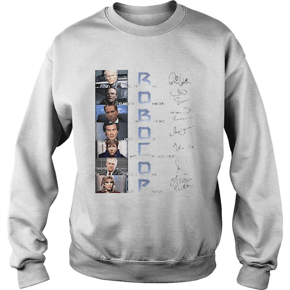 RoboCop characters signatures shirt