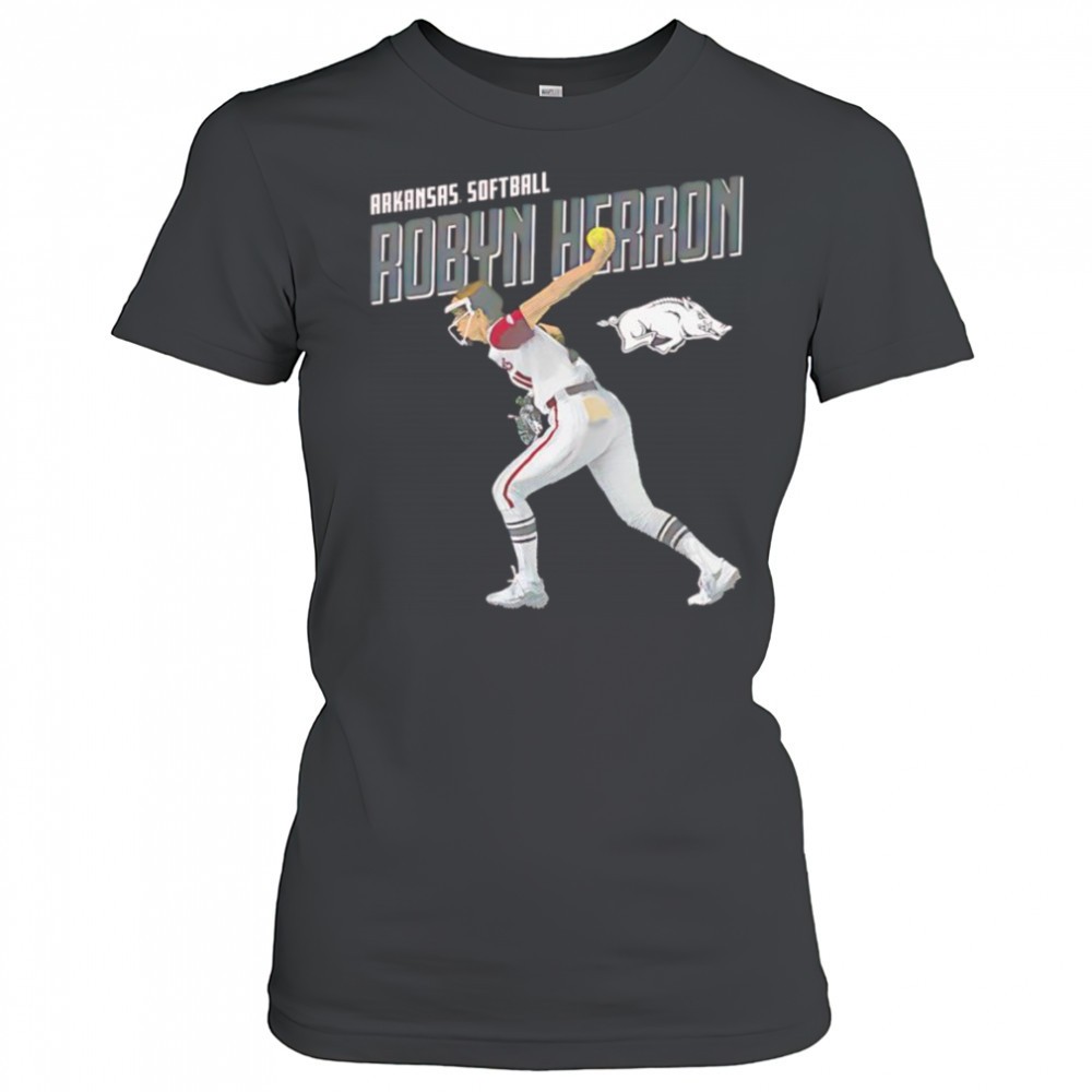 robyn-herron-arkansas-softball-cartoon-shirt-l9xm45jd Robyn Herron Arkansas softball cartoon shirt