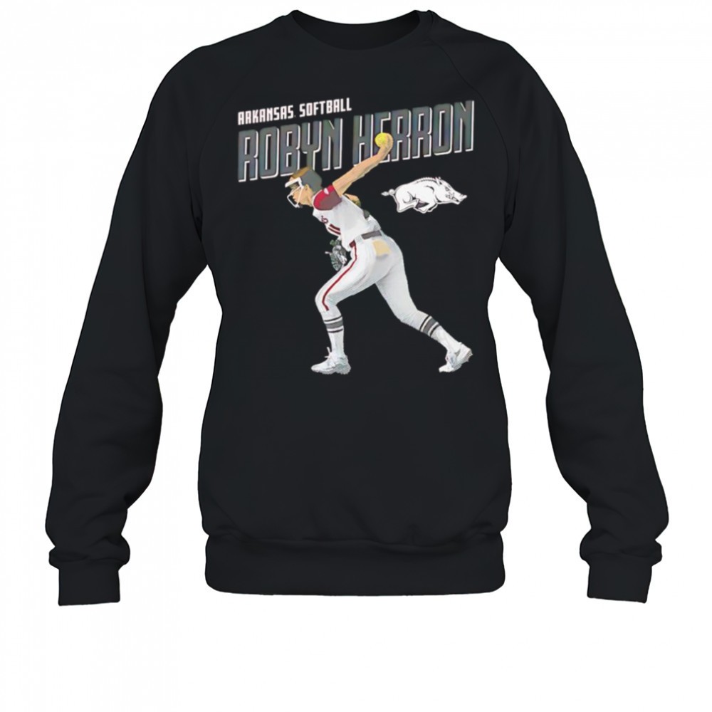 robyn-herron-arkansas-softball-cartoon-shirt-l9xm45jd Robyn Herron Arkansas softball cartoon shirt