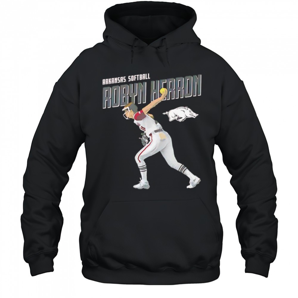 Robyn Herron Arkansas softball cartoon shirt