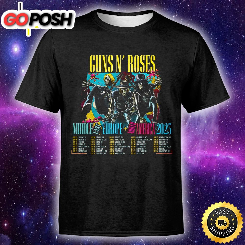 Rock And Roll Legends Guns N Roses Announce 2025 World Tour Unisex T-shirt
