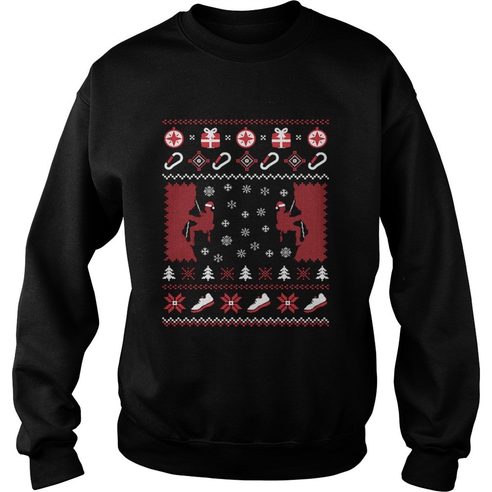 Rock ClimbingBouldering Ugly Christmas Shirt
