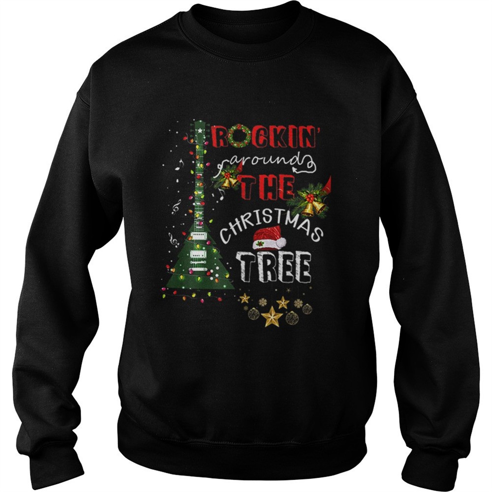 Rockin Around The Christmas Tree Guitar shirt
