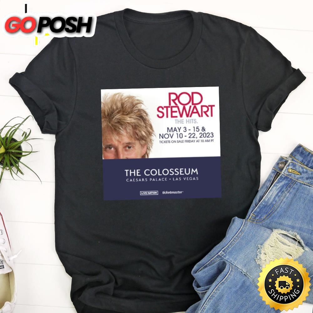 Rod Stewart The Colosseum Las Vegas Tour 2025 Shirt