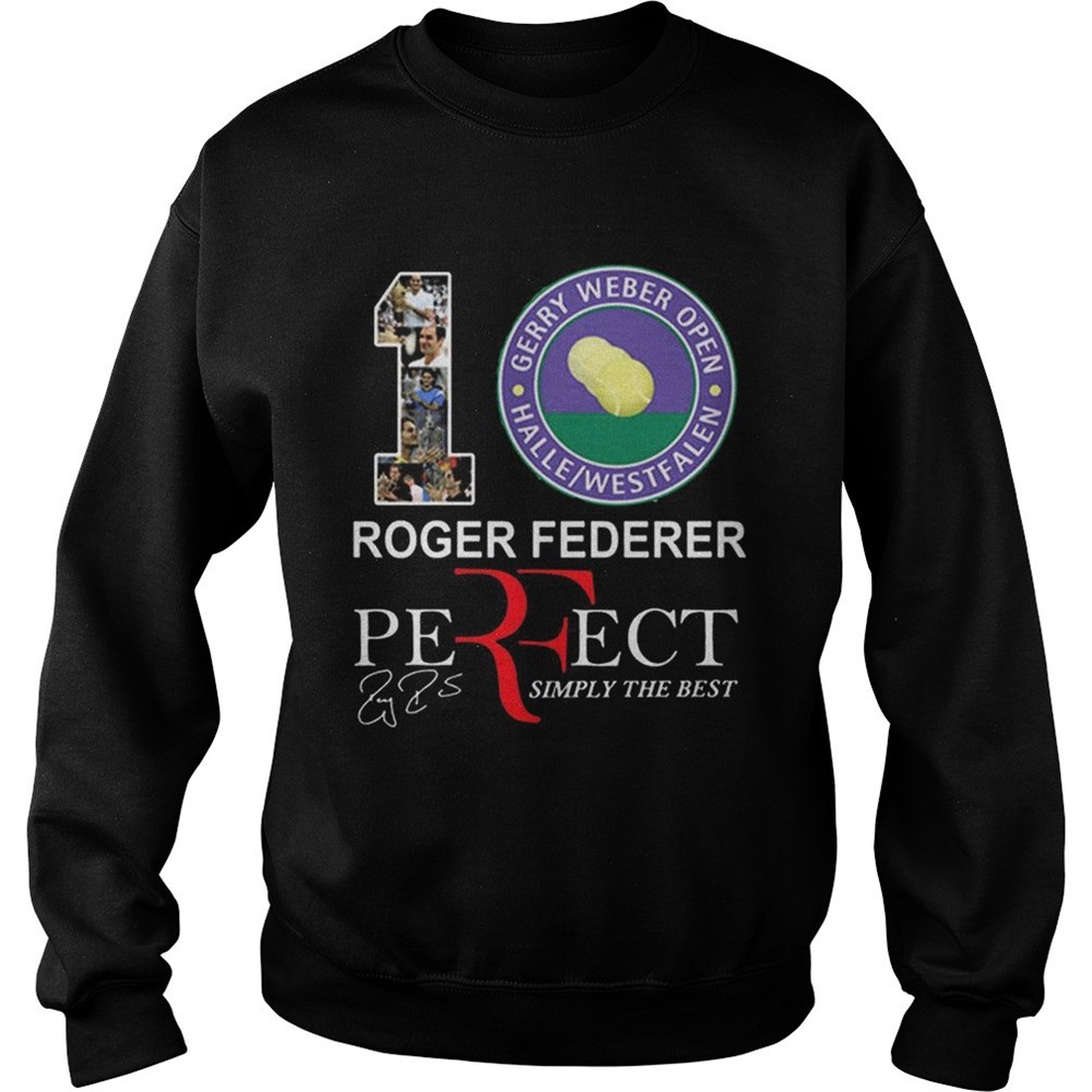 Roger Federer 10 Gerry Weber open shirt