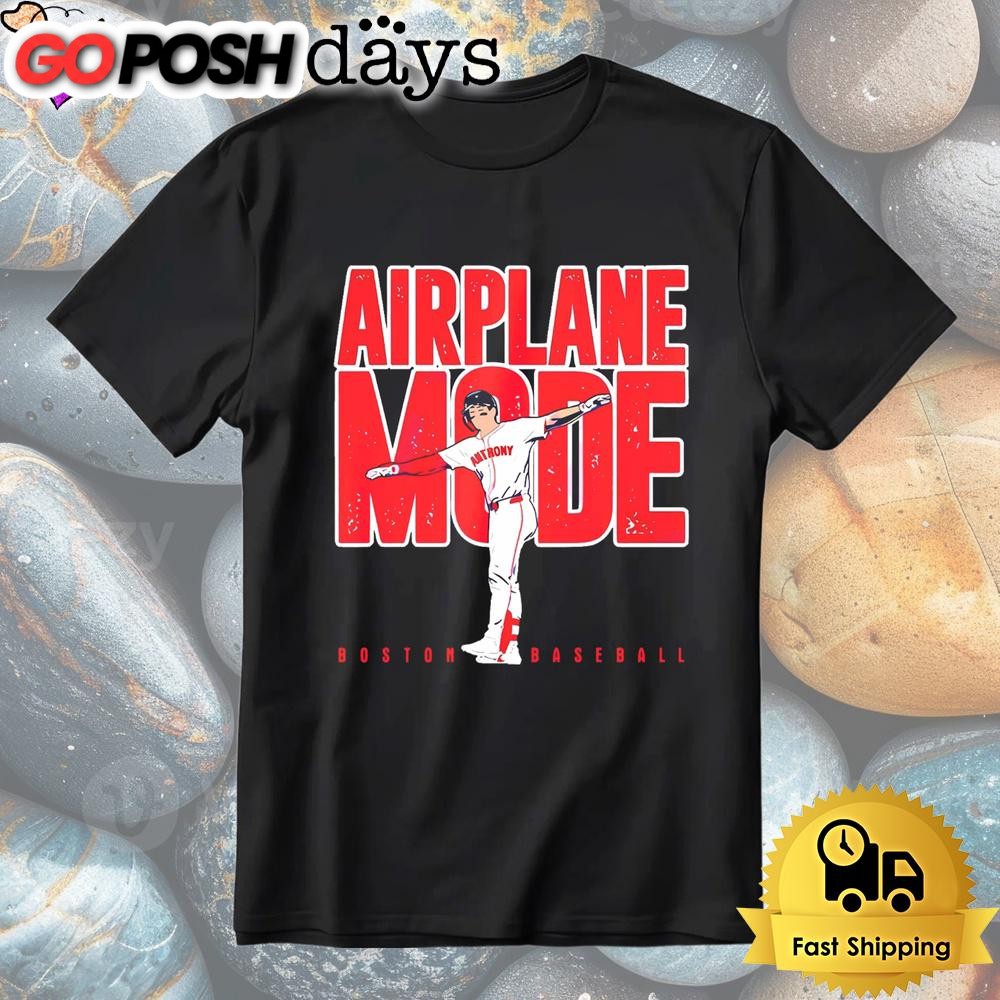 Roman Anthony Boston Baseball Airplane Mode Shirt