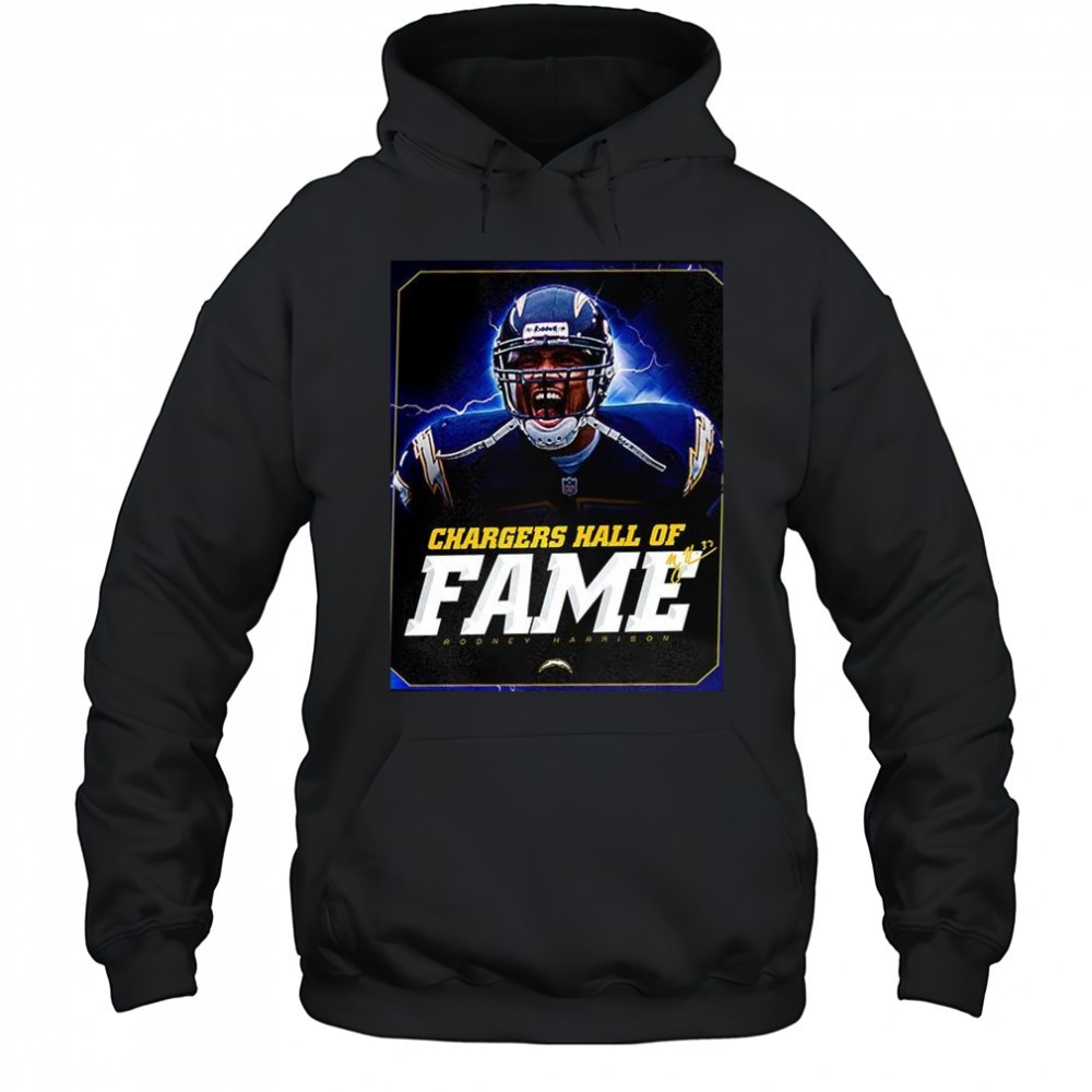 Rooney Harrison San Diego Chargers football Chargers Hall of Fame signature shirt