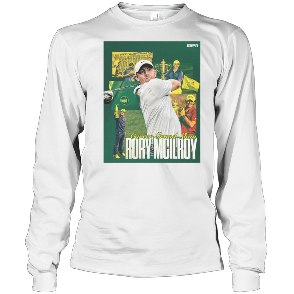 rory-mcilroy-wins-the-masters-and-becomes-the-sixth-mens-golfer-to-complete-the-5cjn81si Rory McIlroy Wins The Masters And Becomes The Sixth Mens Golfer To Complete The Career Grand Slam 2025 T-shirt