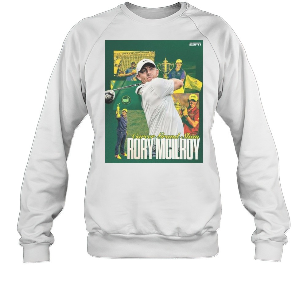 Rory McIlroy Wins The Masters And Becomes The Sixth Mens Golfer To Complete The Career Grand Slam 2025 T-shirt