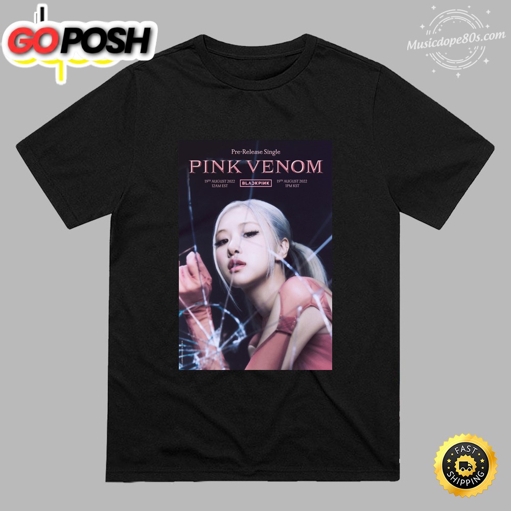 Rosé Blackpink Comeback Pink Venom 2025 Unisex T-shirt