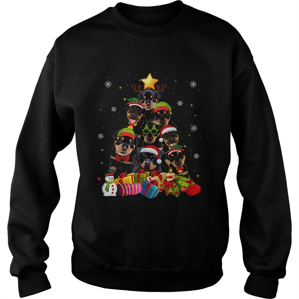 Rottweiler Christmas Tree shirt