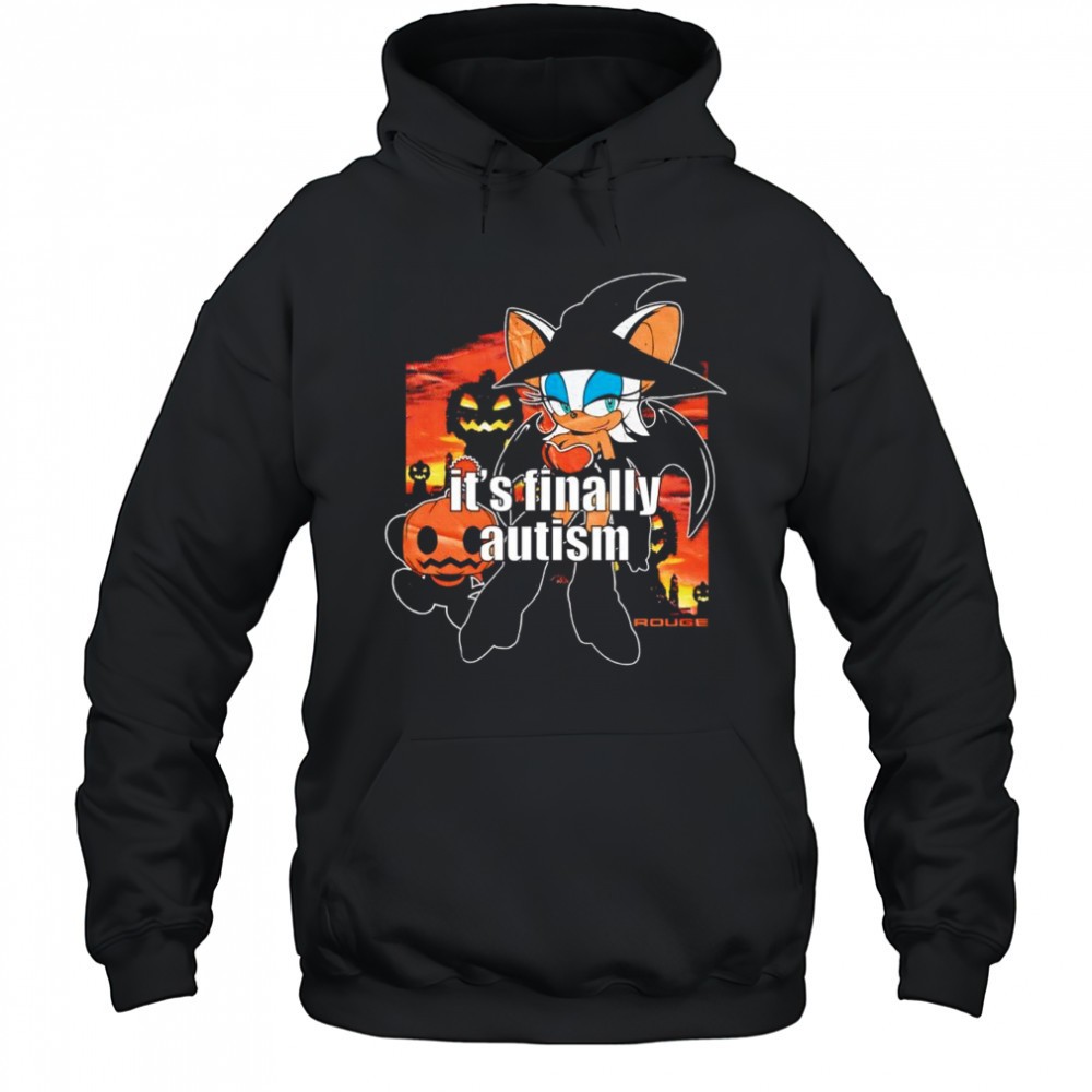 Rouge the Bat Halloween its finally autism poster shirt