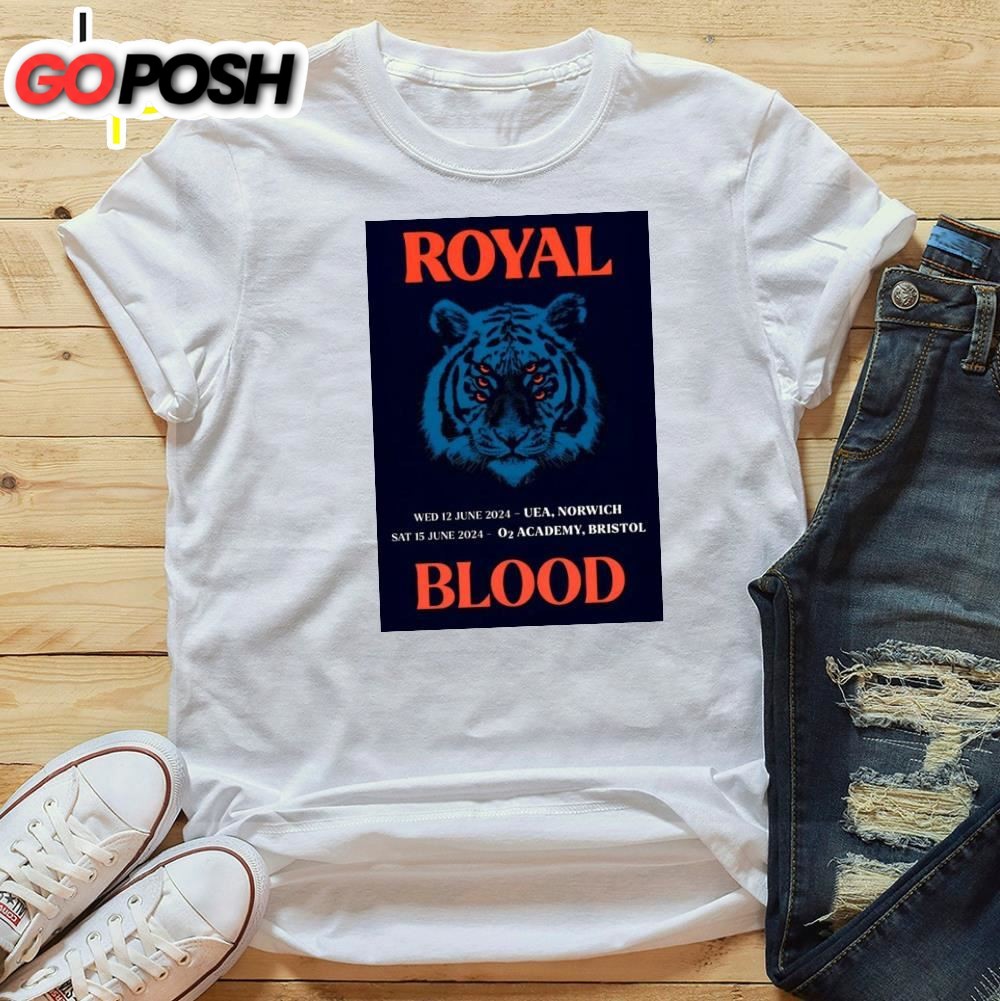 Royal Blood Back To The Water Below 2025 Uk Tour T-Shirt