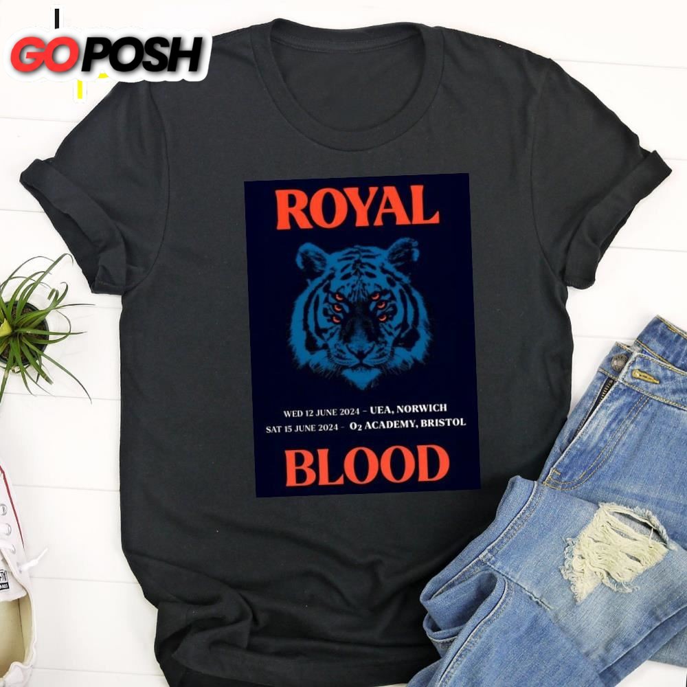 Royal Blood Back To The Water Below 2025 Uk Tour Unisex T-Shirt