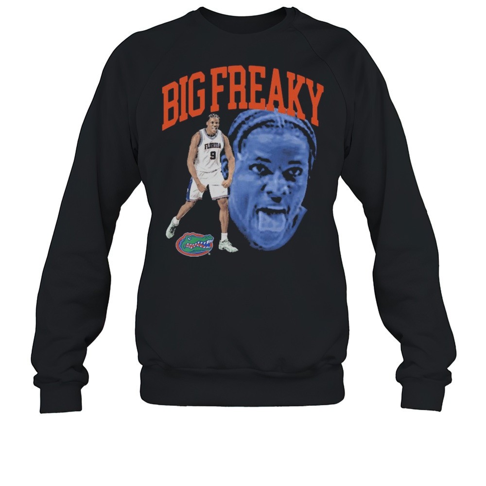 Rueben Chinyelu Big Freaky Portrait Florida Gators Basketball NCAA Southeastern Conference 2025 T-shirt