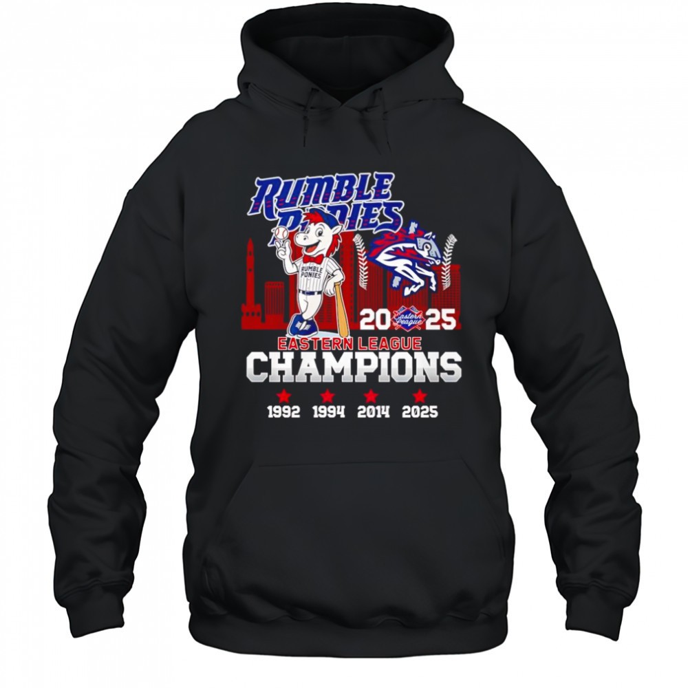 Rumble Ponies 2025 Eastern League Champions mascot shirt