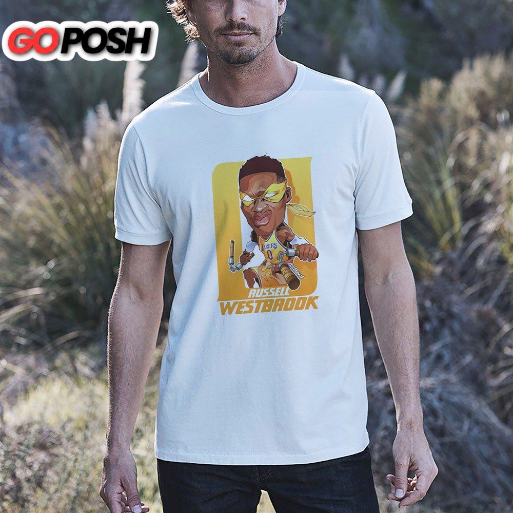 Russell Westbrook Amazing Art Lakers T-shirt