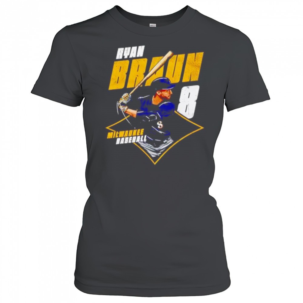 ryan-braun-milwaukee-diamond-8-shirt-zzy0x70x Ryan Braun Milwaukee Diamond #8 shirt