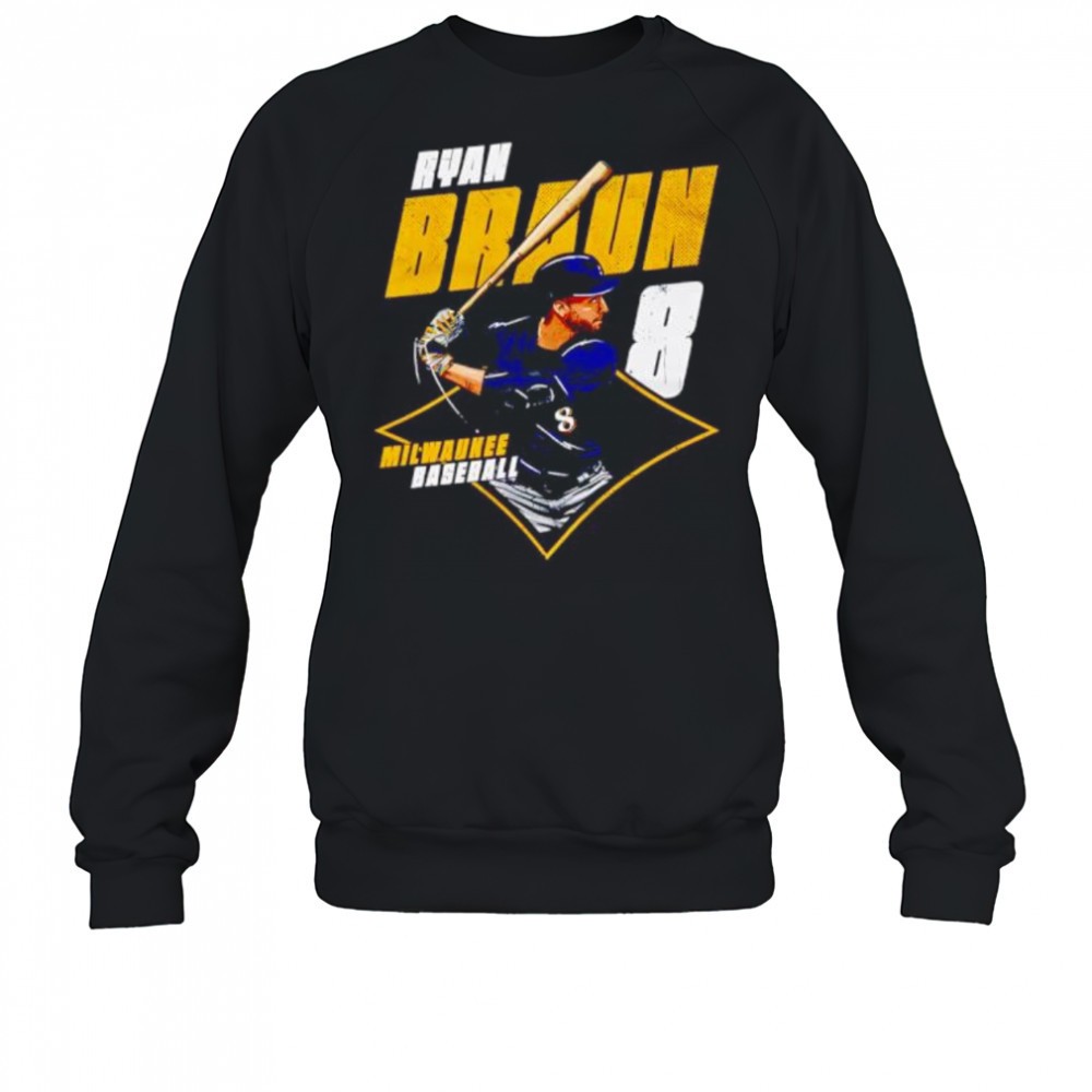 ryan-braun-milwaukee-diamond-8-shirt-zzy0x70x Ryan Braun Milwaukee Diamond #8 shirt