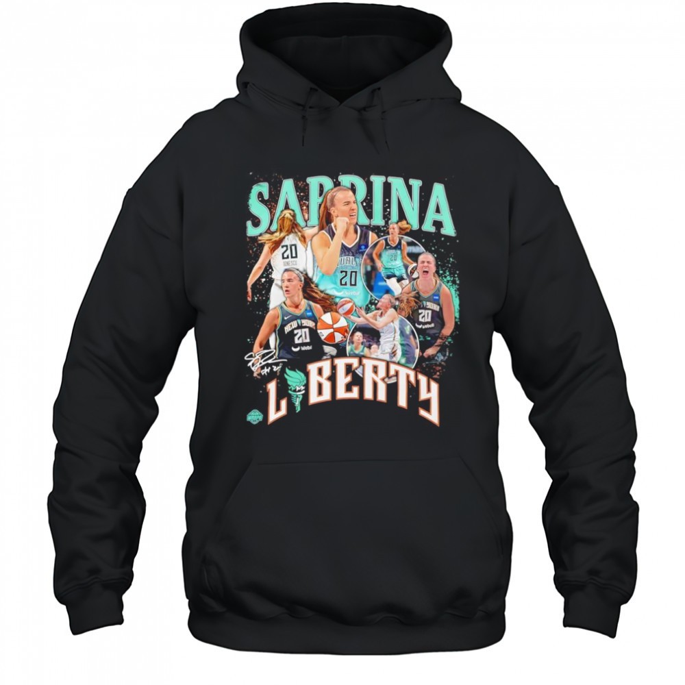Sabrina Ionescu New York Liberty Crossroads player graphic shirt