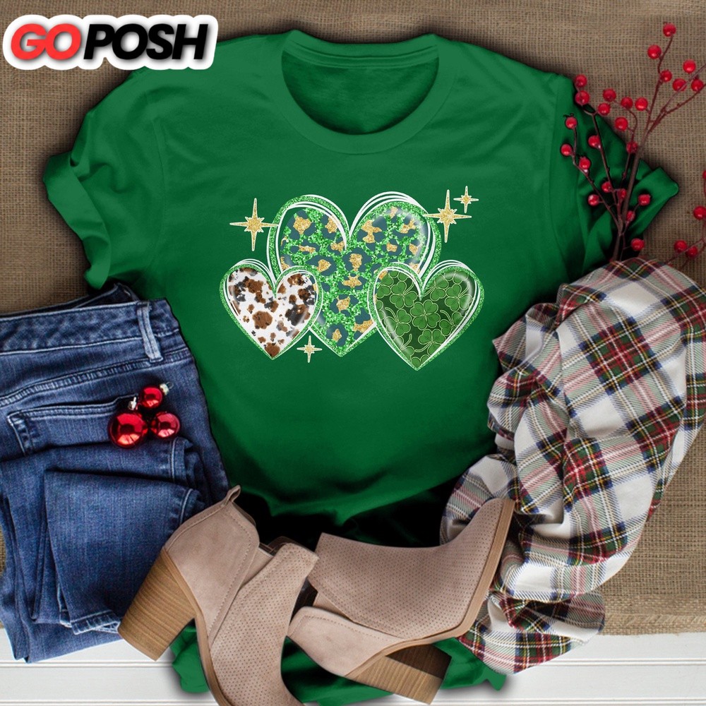 Saint Patrick’s Day Heart Shirt, St Patrick Day Shirt, Shamrock Shirt, Heart Shamrock Shirt, Lucky Shirt, Irish Shirt, St. Paddy’s Day Shirt 1408567189