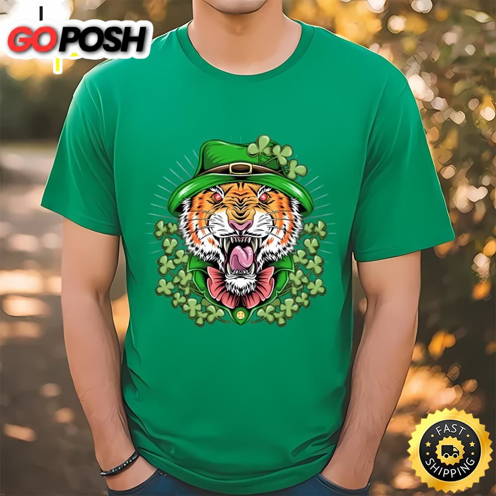 Saint Patricks Day Tiger St Patricks Shirt