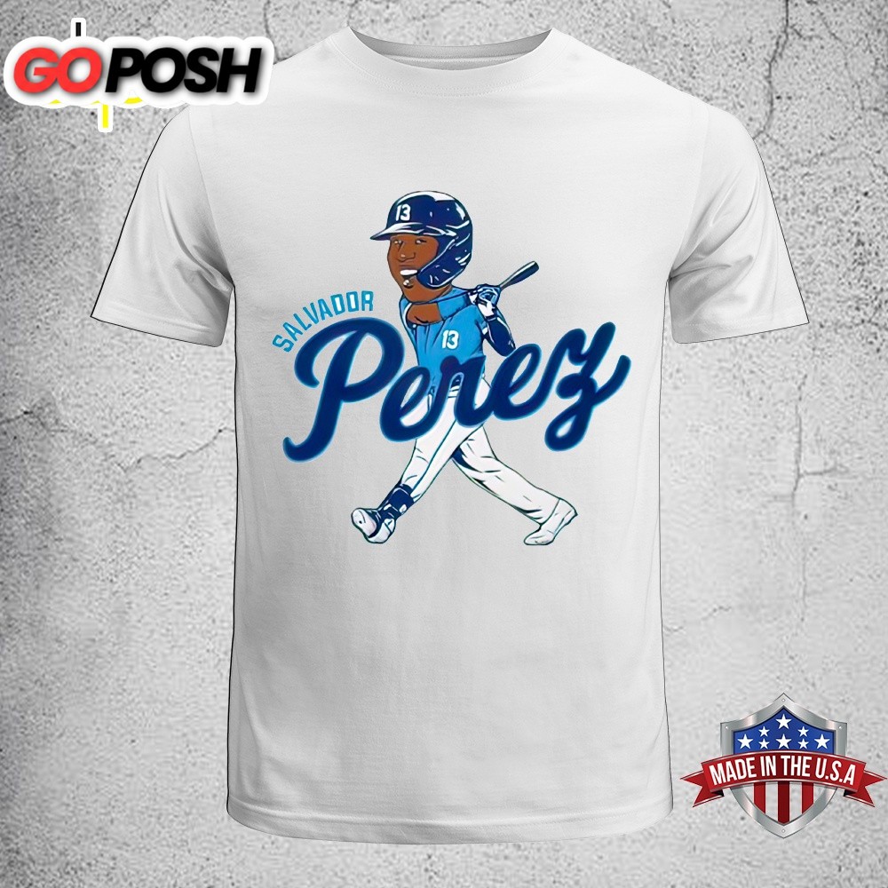 Salvador Perez Caricature Player MLB Club 2025 Unisex T-Shirt