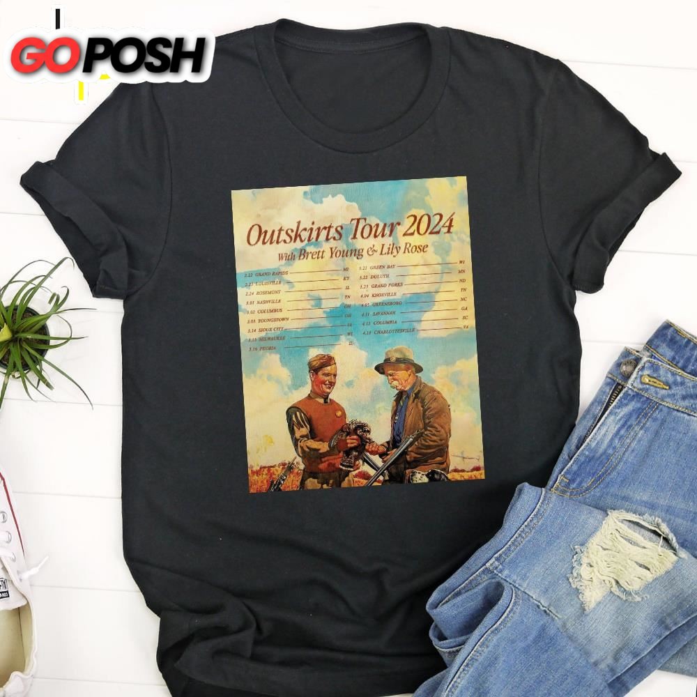 Sam Hunt Outskirts Tour Music 2025 Unisex Black T-Shirt