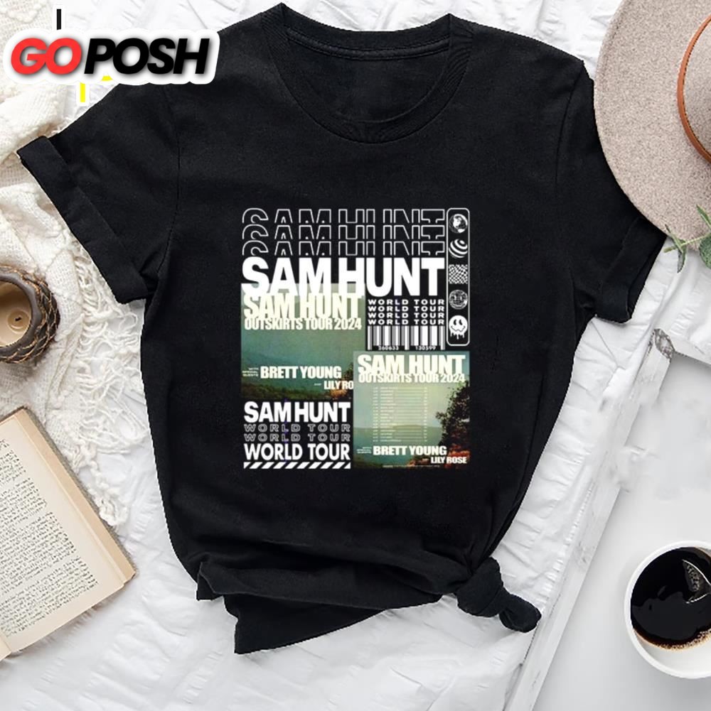 Sam Hunt Tour Merch, Sam Hunt Outskirts 2025 Tour T-Shirt