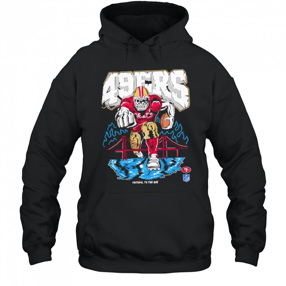 San Francisco 49ers and Golden Gate Bridge faithful to the bay logo shirt