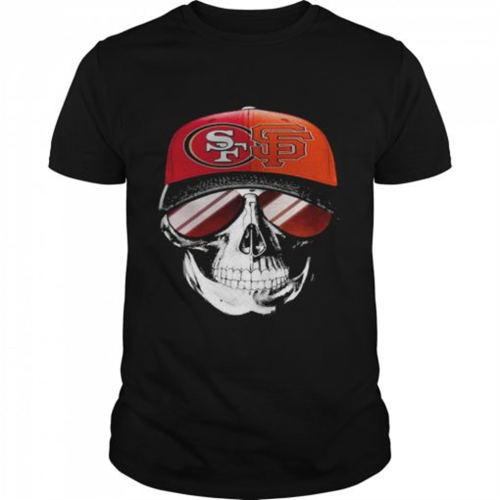 san-francisco-49ers-and-los-angeles-lakers-skull-sunglass-shirt-bqbrlatl San Francisco 49ers and Los Angeles Lakers Skull sunglass shirt