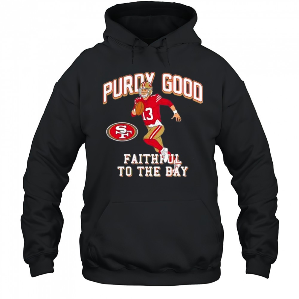 San Francisco 49ers Brock Purdy Scarlet Player Illustrative Pack shirt