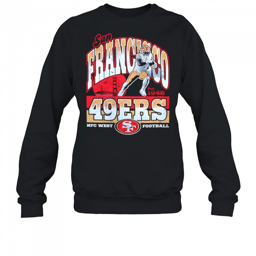 san-francisco-49ers-est-1946-nfc-west-football-player-logo-shirt-vx5g5q9b San Francisco 49ers Est 1946 NFC West football player logo shirt