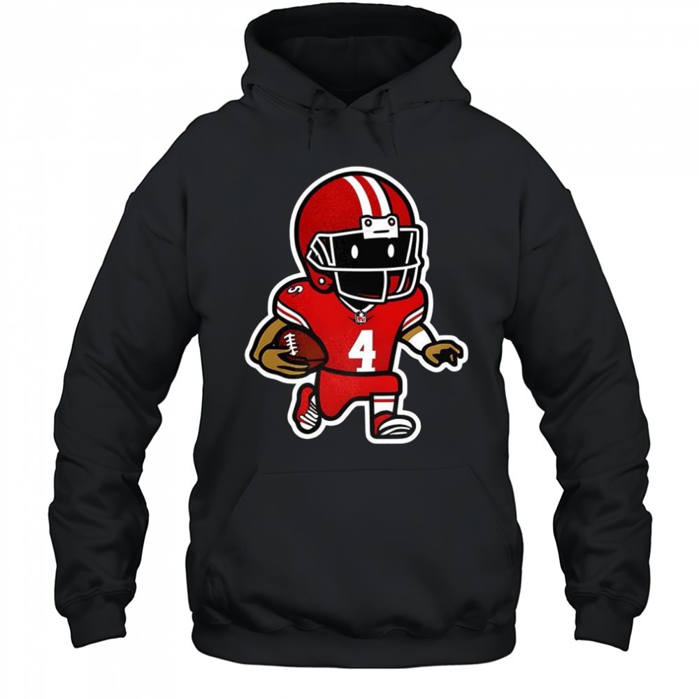 San Francisco 49ers football player number 4 graphic shirt
