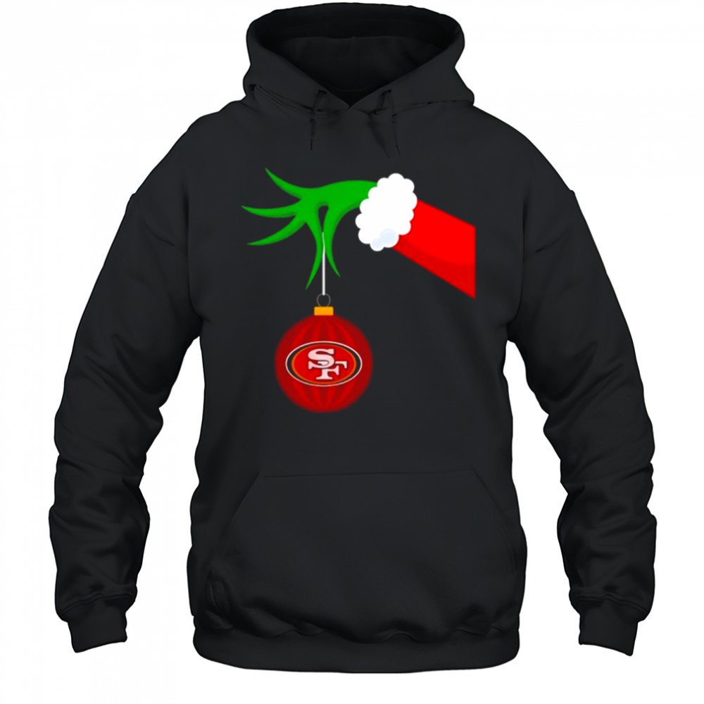 San Francisco 49ers Grinch Hand Holiday Shirt