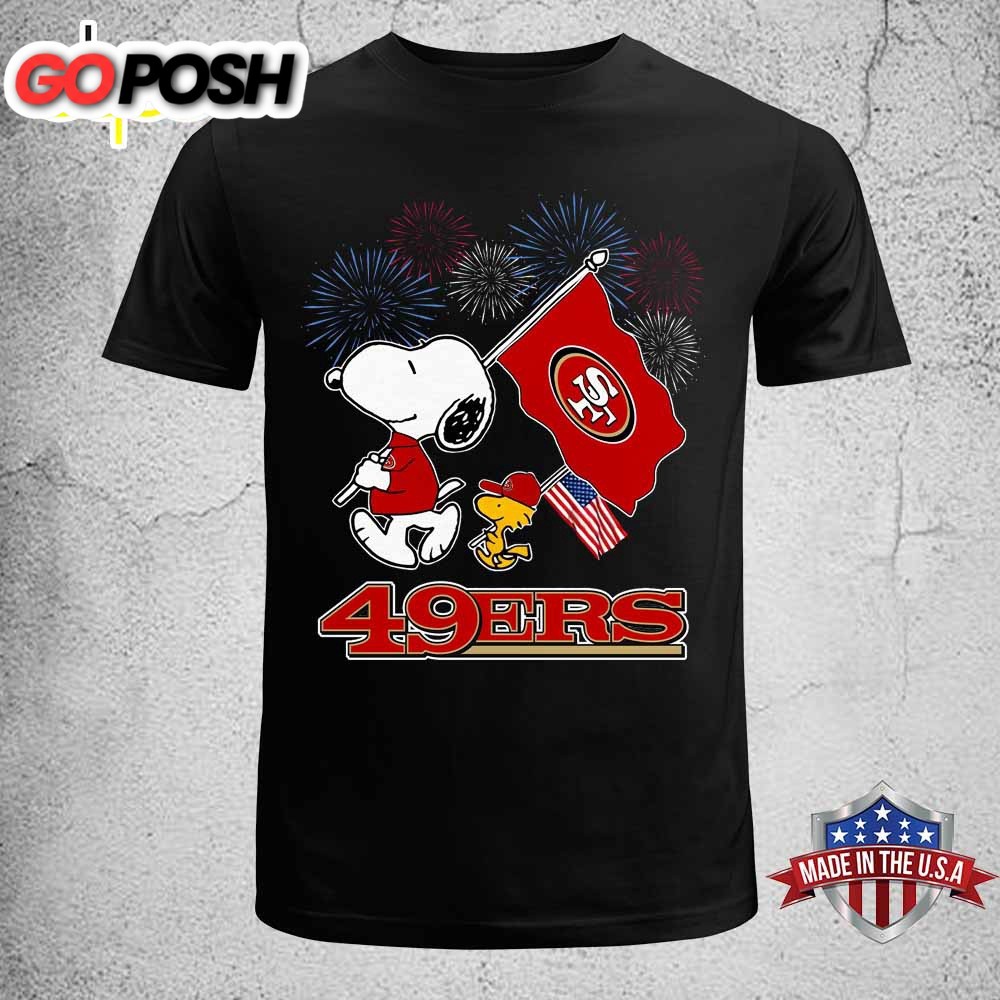 San Francisco 49ers Happy 4th Of July Independence Day Unisex T-Shirt