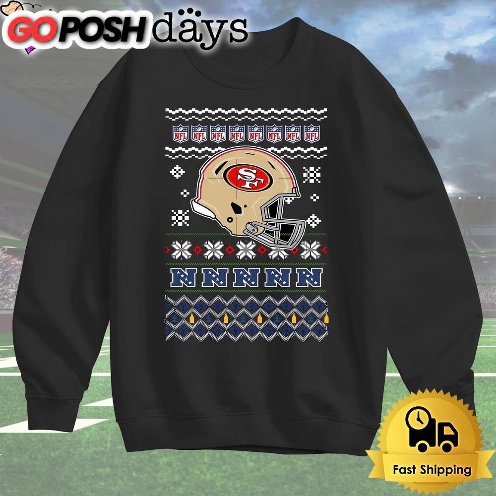 san-francisco-49ers-helmet-team-christmas-t-shirt-x2wuda5n San Francisco 49ers Helmet Team Christmas T Shirt