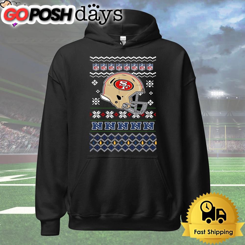 san-francisco-49ers-helmet-team-christmas-t-shirt-x2wuda5n San Francisco 49ers Helmet Team Christmas T Shirt