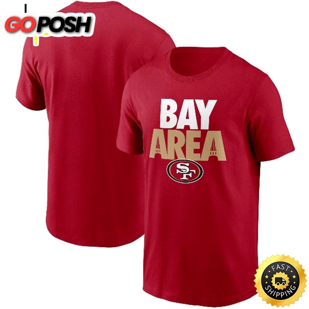 San Francisco 49ers Hometown Collection Bay Area Scarlet T-shirt