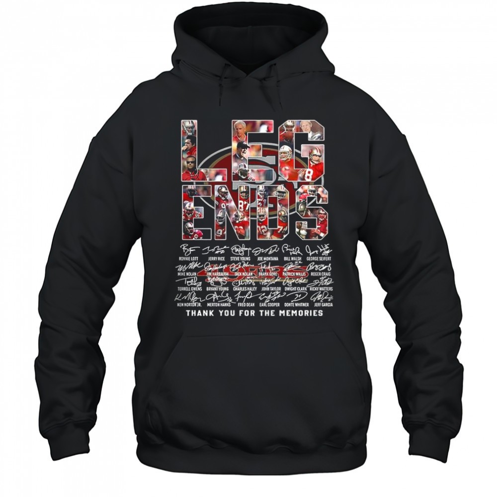San Francisco 49ers LEGENDS player collage signature shirt