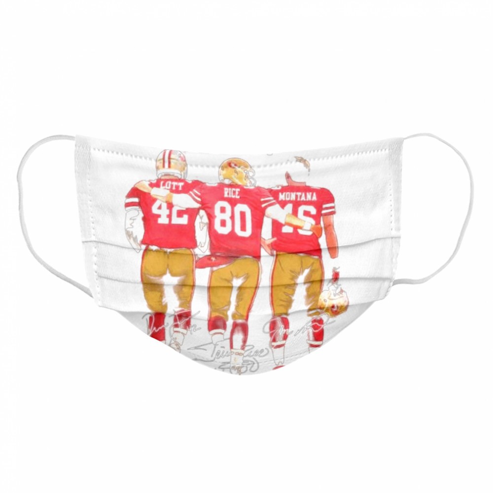 San Francisco 49ers Lott Rice and Montana champion signatures shirt