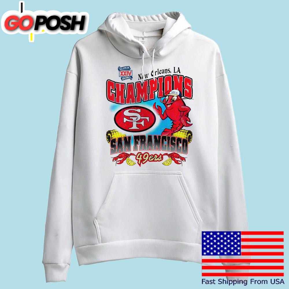 san-francisco-49ers-new-orleans-super-bowl-xxiv-champion-t-shirt-13rzmi9o San Francisco 49ers New Orleans Super Bowl Xxiv Champion T Shirt