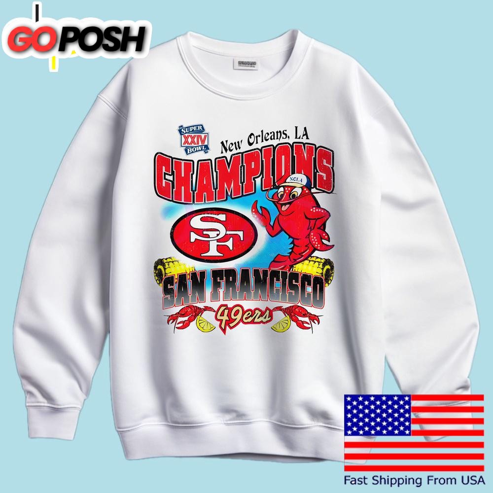 san-francisco-49ers-new-orleans-super-bowl-xxiv-champion-t-shirt-13rzmi9o San Francisco 49ers New Orleans Super Bowl Xxiv Champion T Shirt