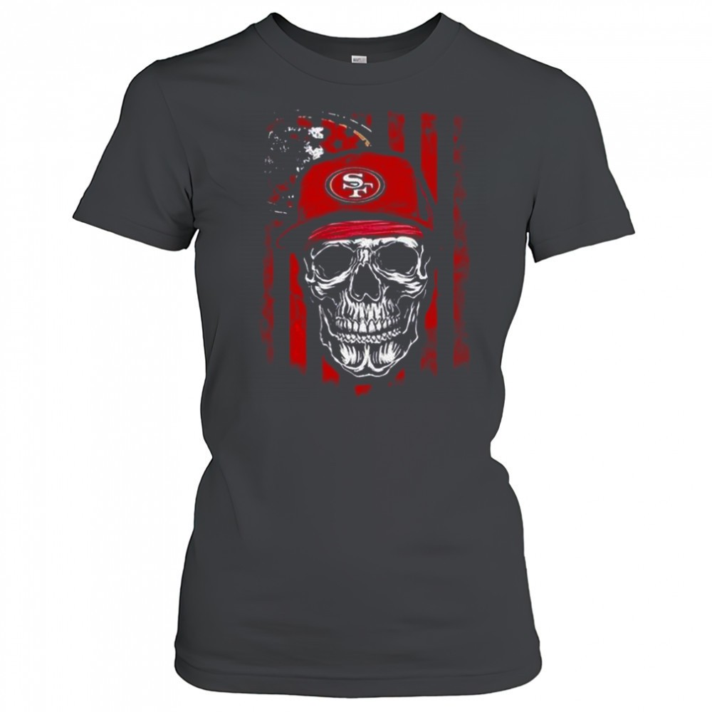 san-francisco-49ers-nfl-skull-american-flag-footaball-lover-t-shirt-n2rympn0 San Francisco 49ers NFL Skull American Flag Footaball Lover T-Shirt