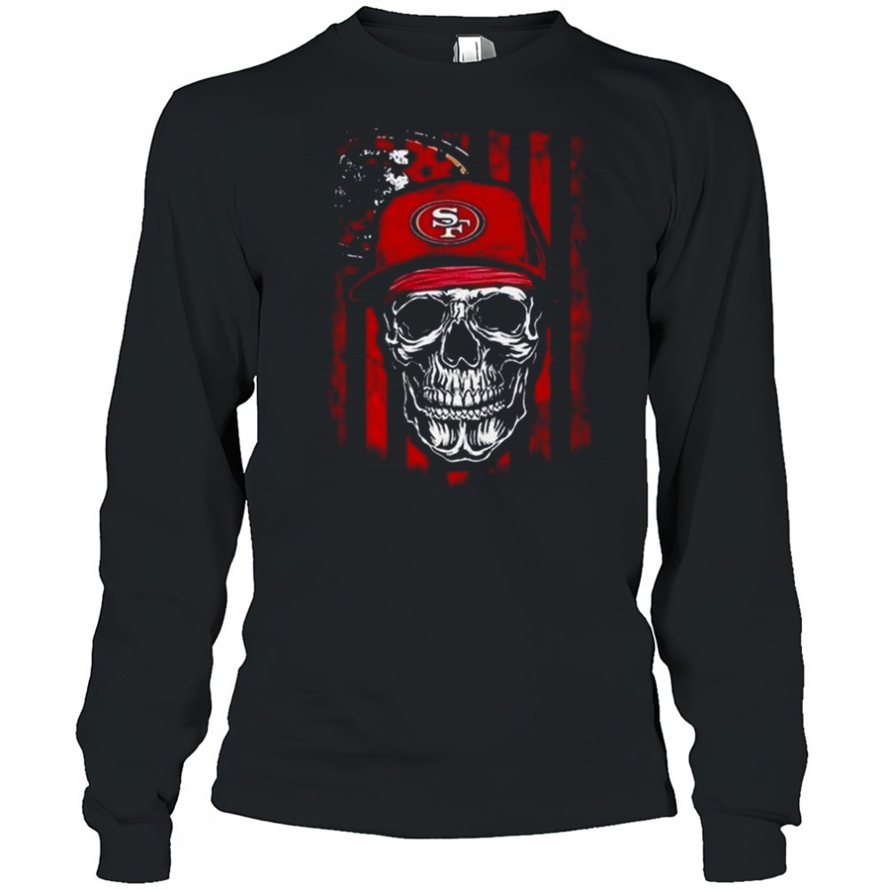 san-francisco-49ers-nfl-skull-american-flag-footaball-lover-t-shirt-n2rympn0 San Francisco 49ers NFL Skull American Flag Footaball Lover T-Shirt
